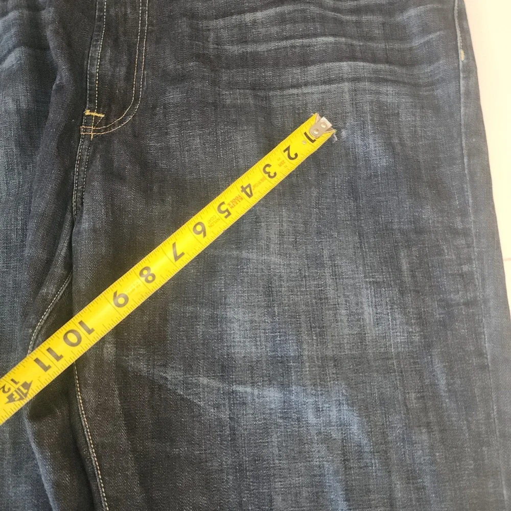 D85 Lucky Brand 181 Relaxed‎ Straight Jeans Mens 46x26 Dark Wash Blue Denim
